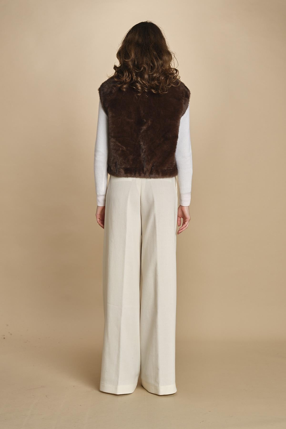 gilet in ecofur. GABI MARRON giovanni paris 