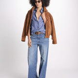 camicia uomo lino con automatici SABRILI DENIM milaura 