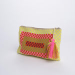 PELICAN bustina a quadretti G12W-0003-3023 YELLOW PINK guanabana 