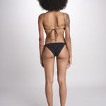 costume due pezzi con spalline sottili KAISS DEEP BLACK amazuìn 