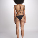 costume due pezzi con spalline sottili KAISS DEEP BLACK amazuìn 