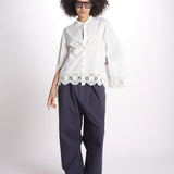 soutache blouse IYLA 056 WHITE sea ny 