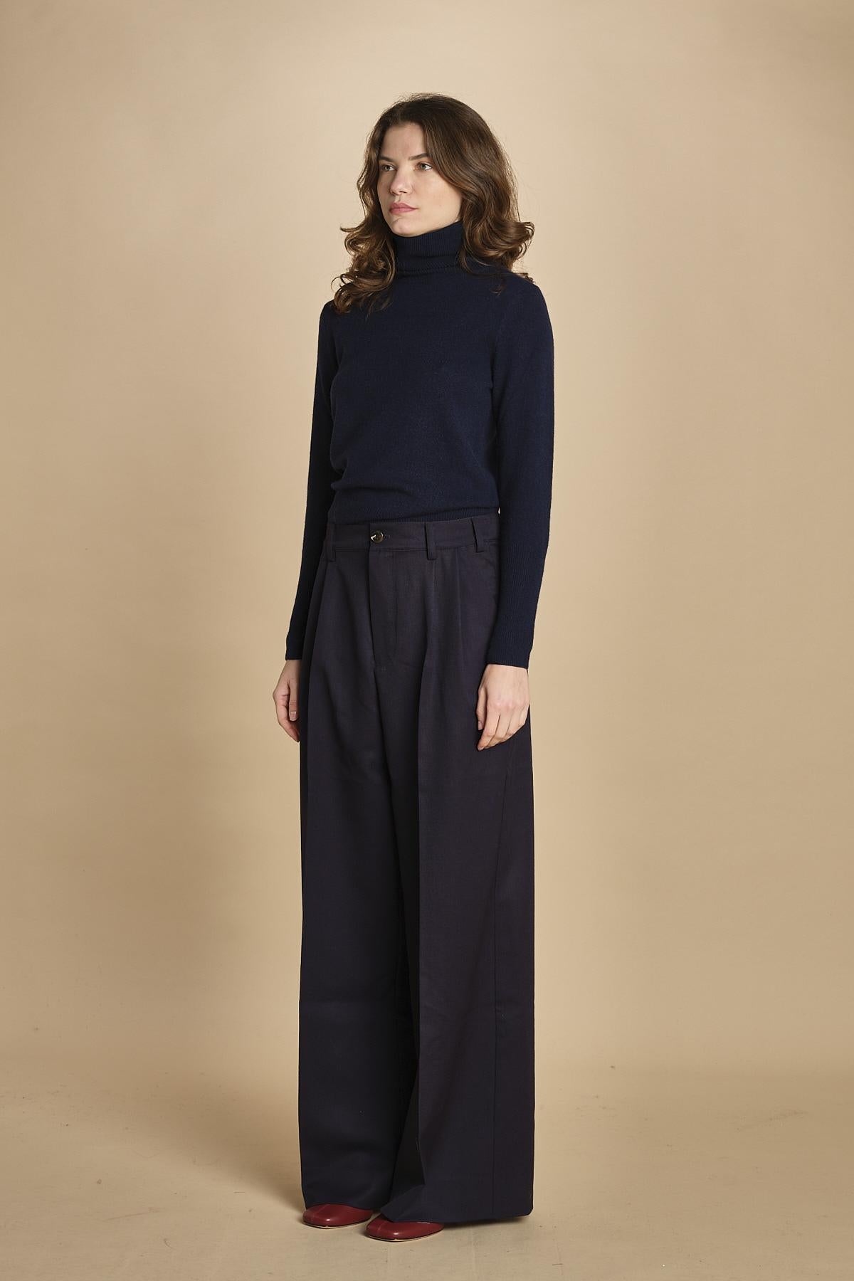 pantalone con 2 pinces ed elastico. PAN0241 BLE1935W soeur 