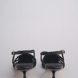 Sabot NEXUS 50 HEEL intrecciato tacco 5 F839CFC BLACK studio AMELIA 