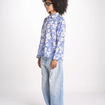 camicia stampa fiori VT6247 LILAC zen ethic 
