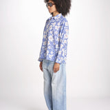 camicia stampa fiori VT6247 LILAC zen ethic 