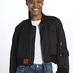 MA202 bomber corto donna EVMA202 BLACK bombers original 