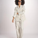 pantalone gessato 0142 22042 NATURALE aspesi 