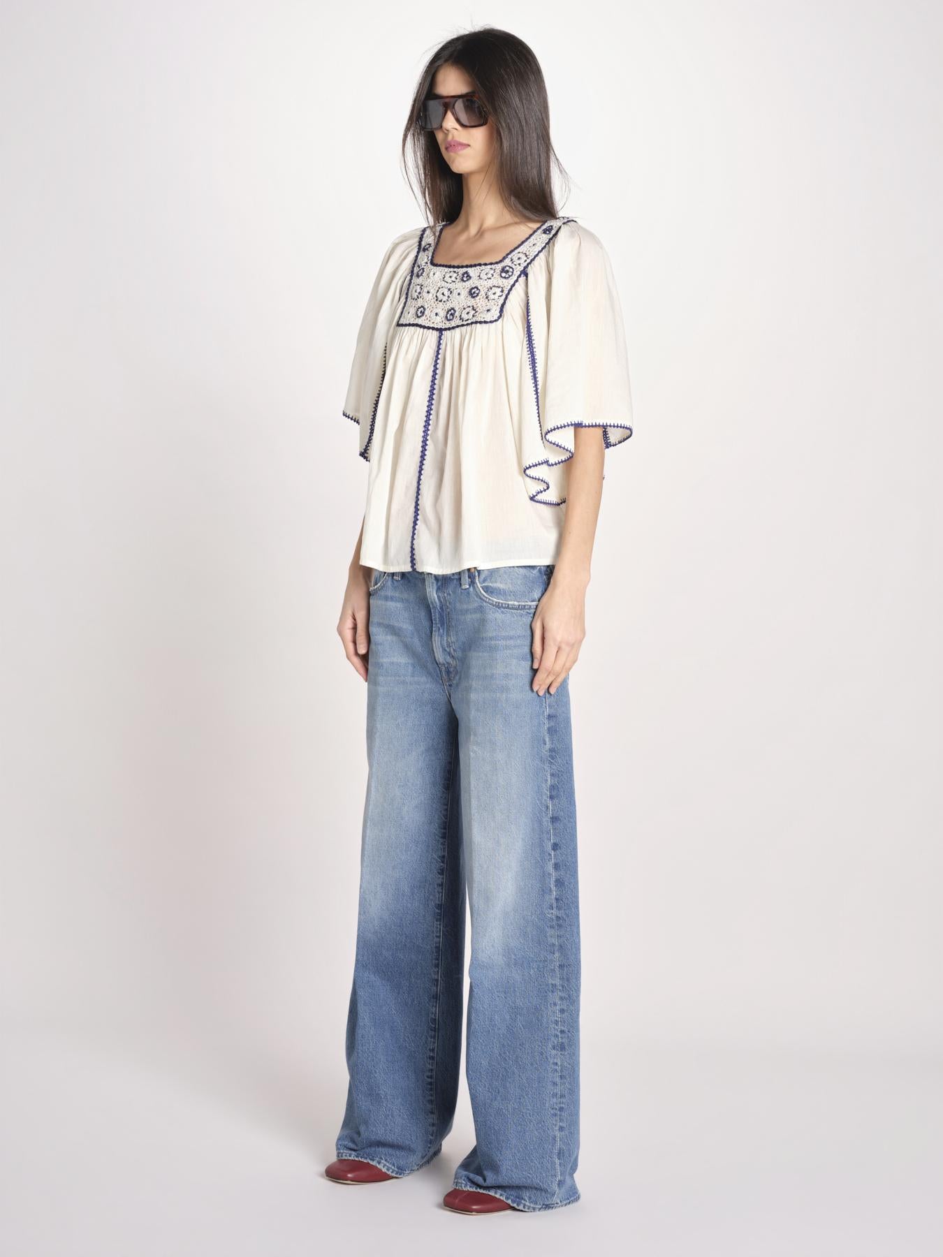camicia con plastron ad uncetto MATI TEE MATI1TEE CREAM antik batik 