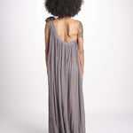 abito monospalla in lurex gessato KALISTA GREY christianzen 
