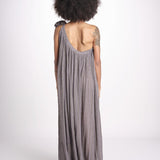 abito monospalla in lurex gessato KALISTA GREY christianzen 