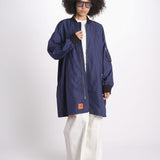 bomber lungo senza elastico BMMA205B6 NAV bombers original 