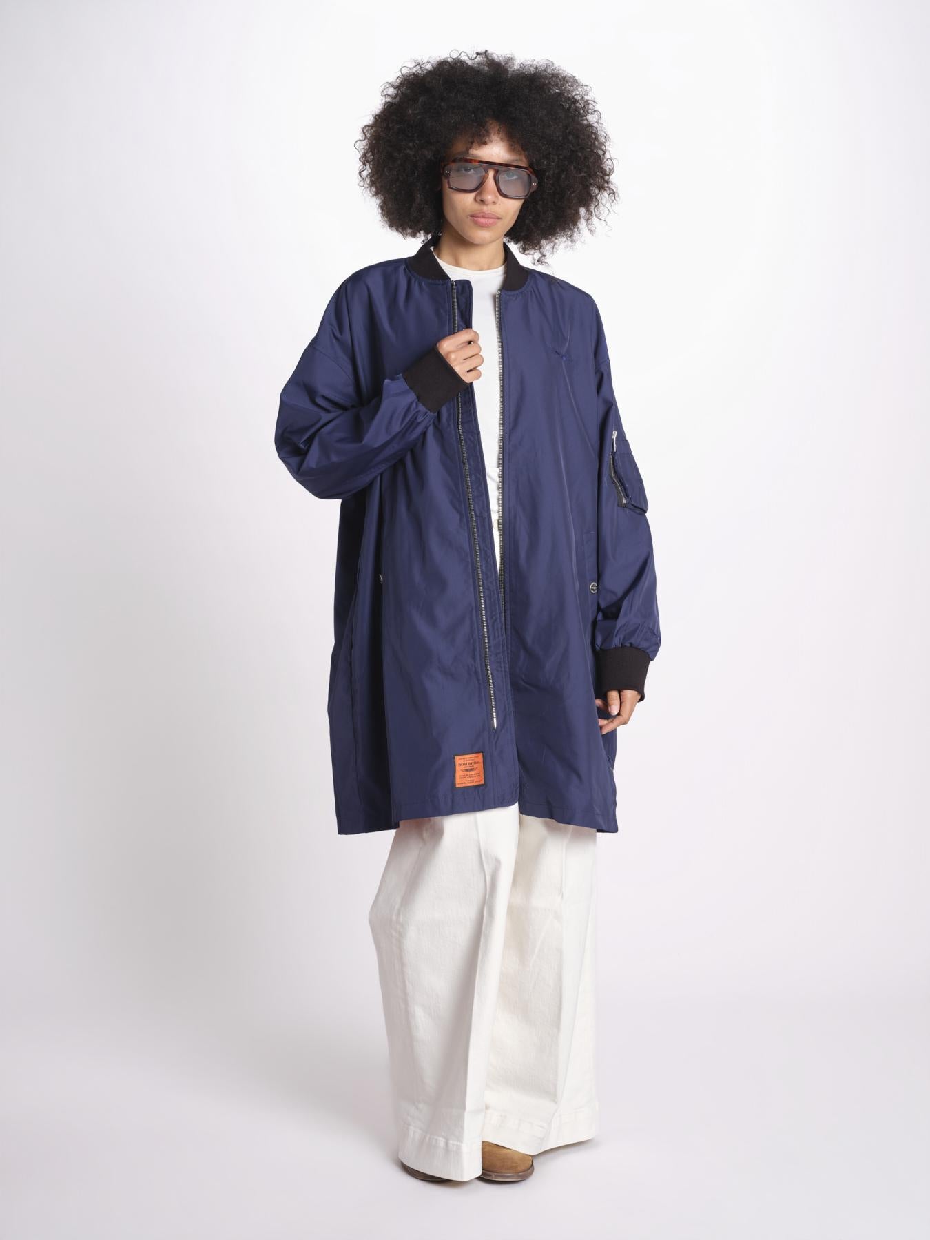bomber lungo senza elastico BMMA205B6 NAV bombers original 