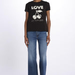Walk bc concert cherry love JWTS02684 BLACK zadig & voltaire 