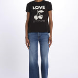Walk bc concert cherry love JWTS02684 BLACK zadig & voltaire 