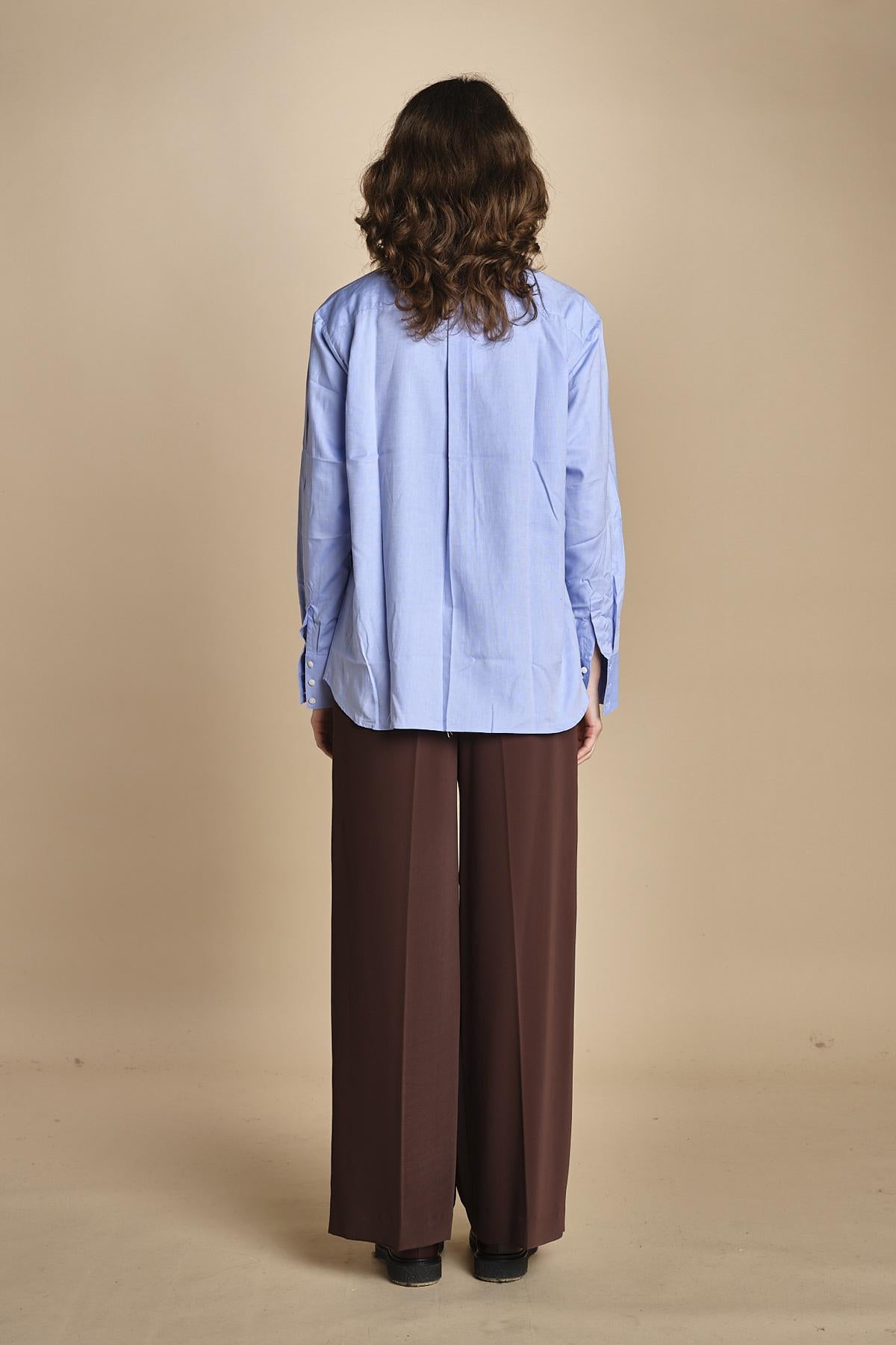 camicia con collo guru 15T533CO289 P231 LIGHT BLUE ines de la fressange 