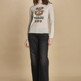felpa lunga. KWSW02802 ECRU 102 zadig & voltaire 