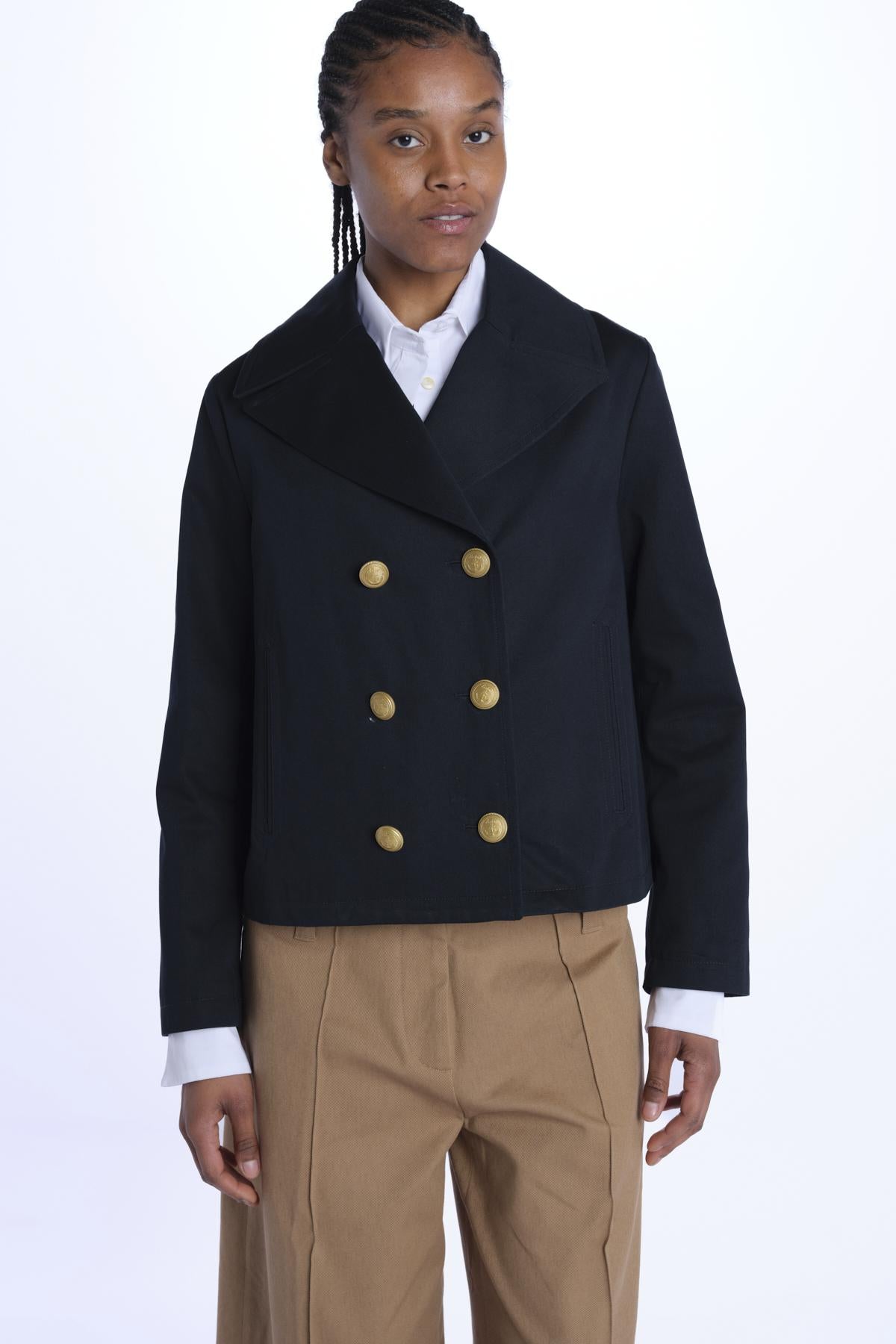 Peacoat AGLAIA corto bottoni oro 46484MIL 96191 01 sealup 