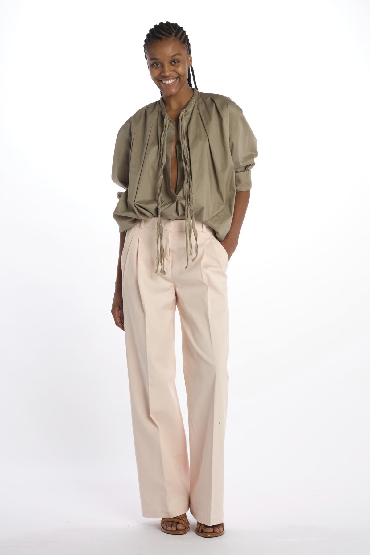 Pantalone MAFALDA pinces denim MAFALDA T.357170 91 quelledue 