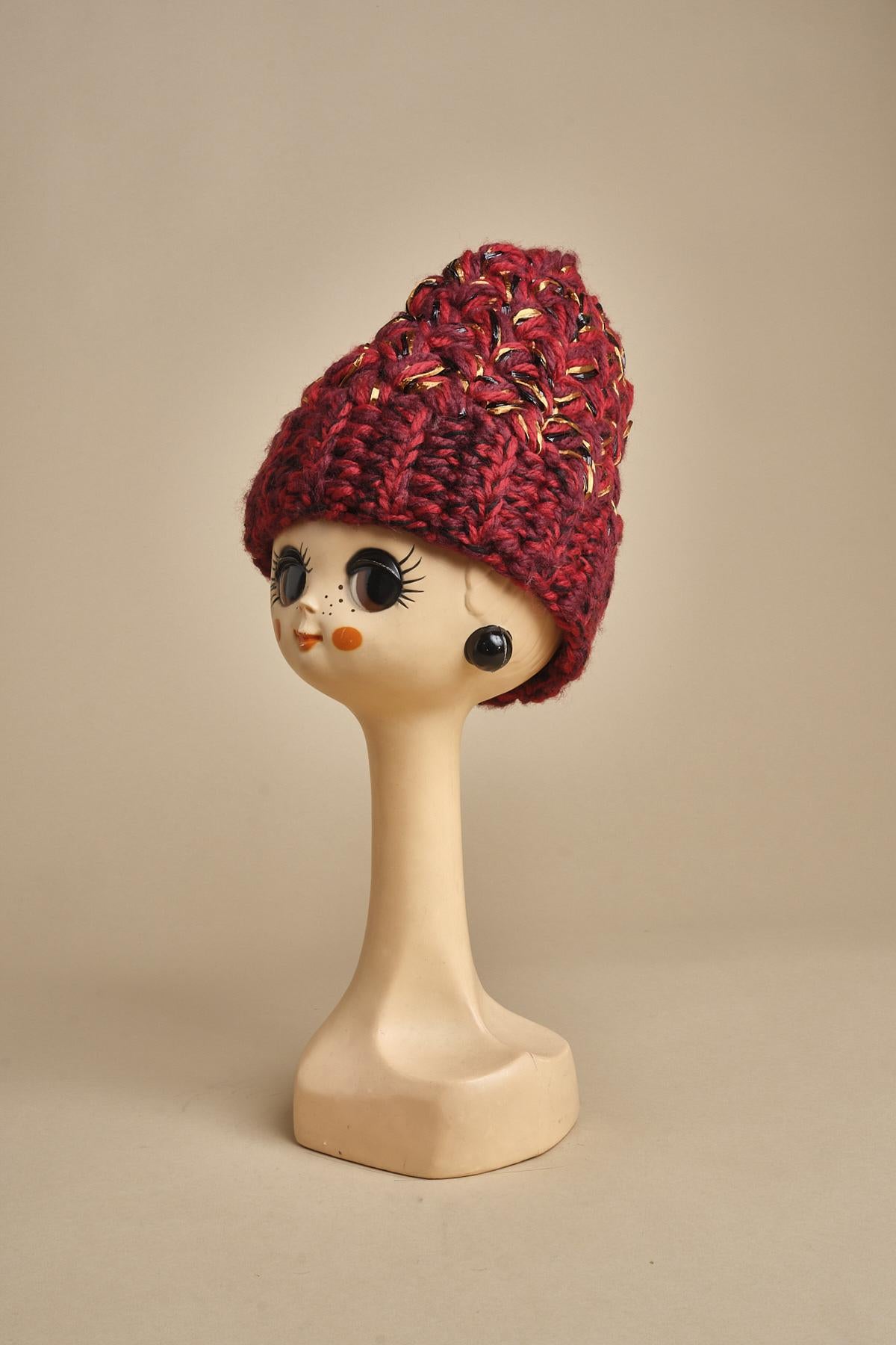 cappello lana e raffia H519 V4 exQUISITEJ 