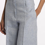 Pantalone ORIANA cropped nervature ORIANA540503 49 quelledue 