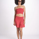 minigonna balze PANOLIBL CRANBERRY laraethnics 