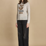 felpa lunga. KWSW02802 ECRU 102 zadig & voltaire 