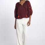 benaras soleil BE24912BURGUNDY ORANGE