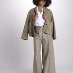 pantalone largo con nervature ORIANA 540 50326 quelledue 