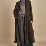 pantalone in flanella con cuciture T1406L VERDE dusan 