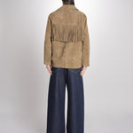 Giacca con frange GALEN 6EVH01-V03748 ARGILE vanessa bruno 
