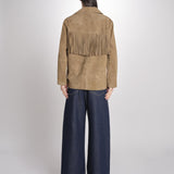 Giacca con frange GALEN 6EVH01-V03748 ARGILE vanessa bruno 