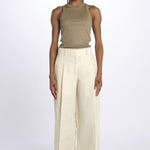 Pantalone HIGH WAIST pences con risvolto 51279LCO GARDENIA phillip lim 
