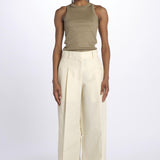 Pantalone HIGH WAIST pences con risvolto 51279LCO GARDENIA phillip lim 