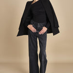 body in jersey con scollo asimmetrico SWEETEST THING BLACK undress code 