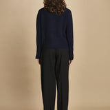 cardigan tre bottoni MIL4A24 25030 BLU milaura 