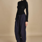 maglia girocollo jaquard RUBY 118 BLACK sea ny 