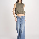 t-shirt s/m con elastico fondo VILLENA 026TS567JE MILITARE woc 