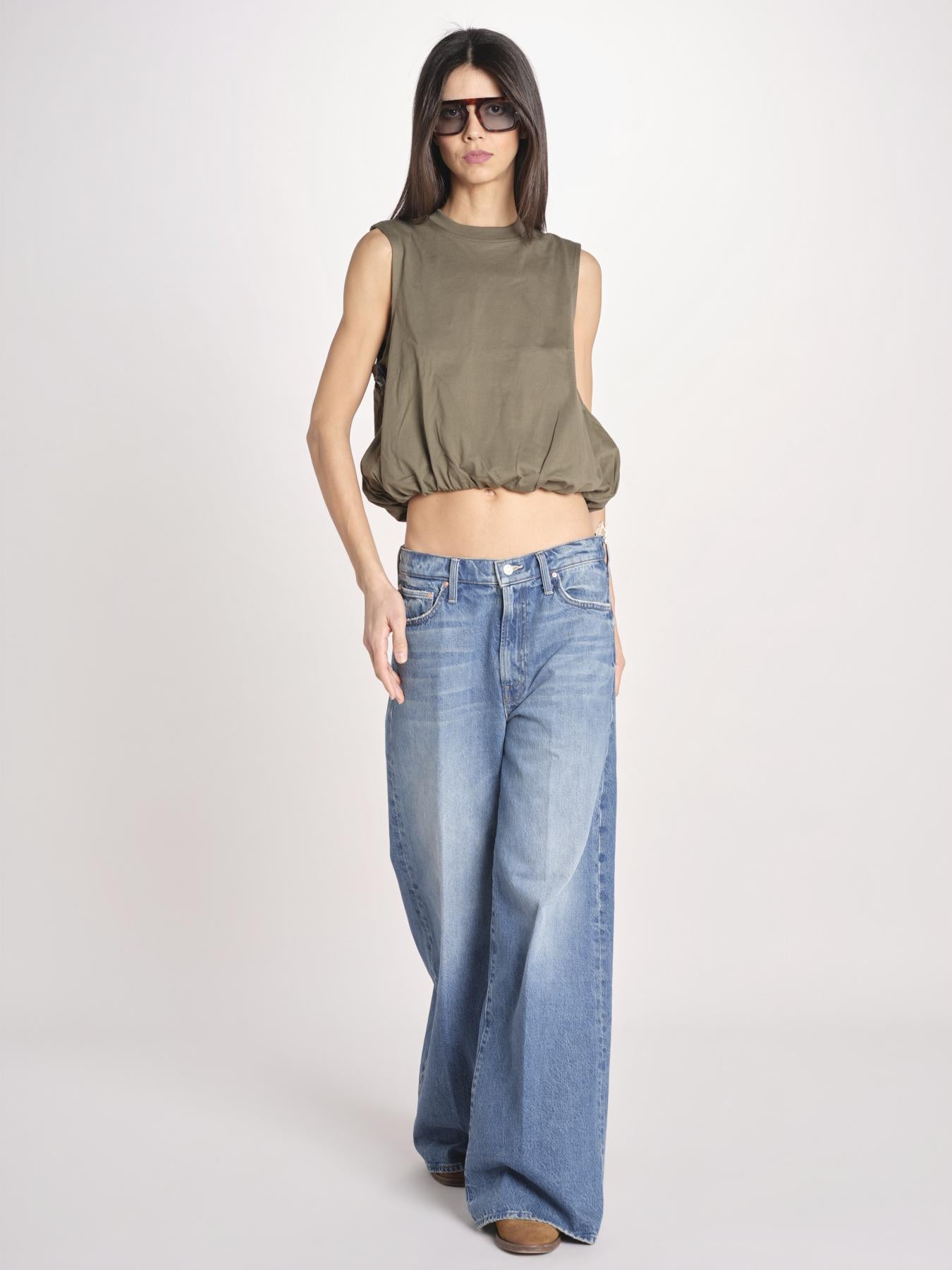 t-shirt s/m con elastico fondo VILLENA 026TS567JE MILITARE woc 