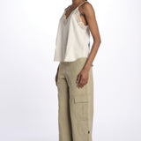 Christy cdc perm top spallina sottile PWGCP0702F ECRU zadig & voltaire 