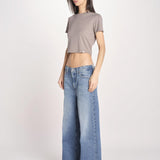 t-shirt costine m/c PARGA 026TS614RM FUMO woc 