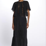 INGRID camicia cropped ricamata B0406 BL louise misha 