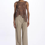 Gilet ILENIA fiore uncinetto ILENIA7710980867 48 quelledue 