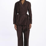 DREW Blazer doppio petto con cintura VES1600DREW MAR0125S soeur 