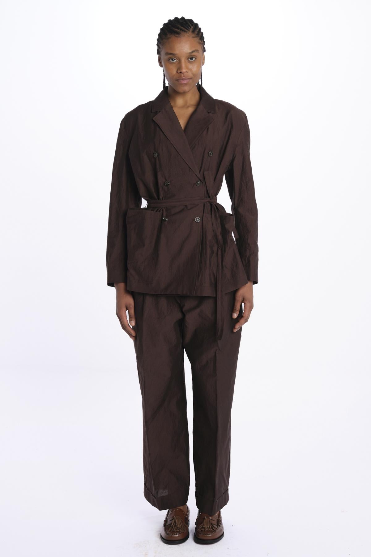 DREW Blazer doppio petto con cintura VES1600DREW MAR0125S soeur 