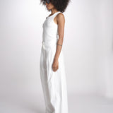 BENDA pantalone con pinces in popeline BENDA 2615131142600 004 BIANCO weekend maxmara 
