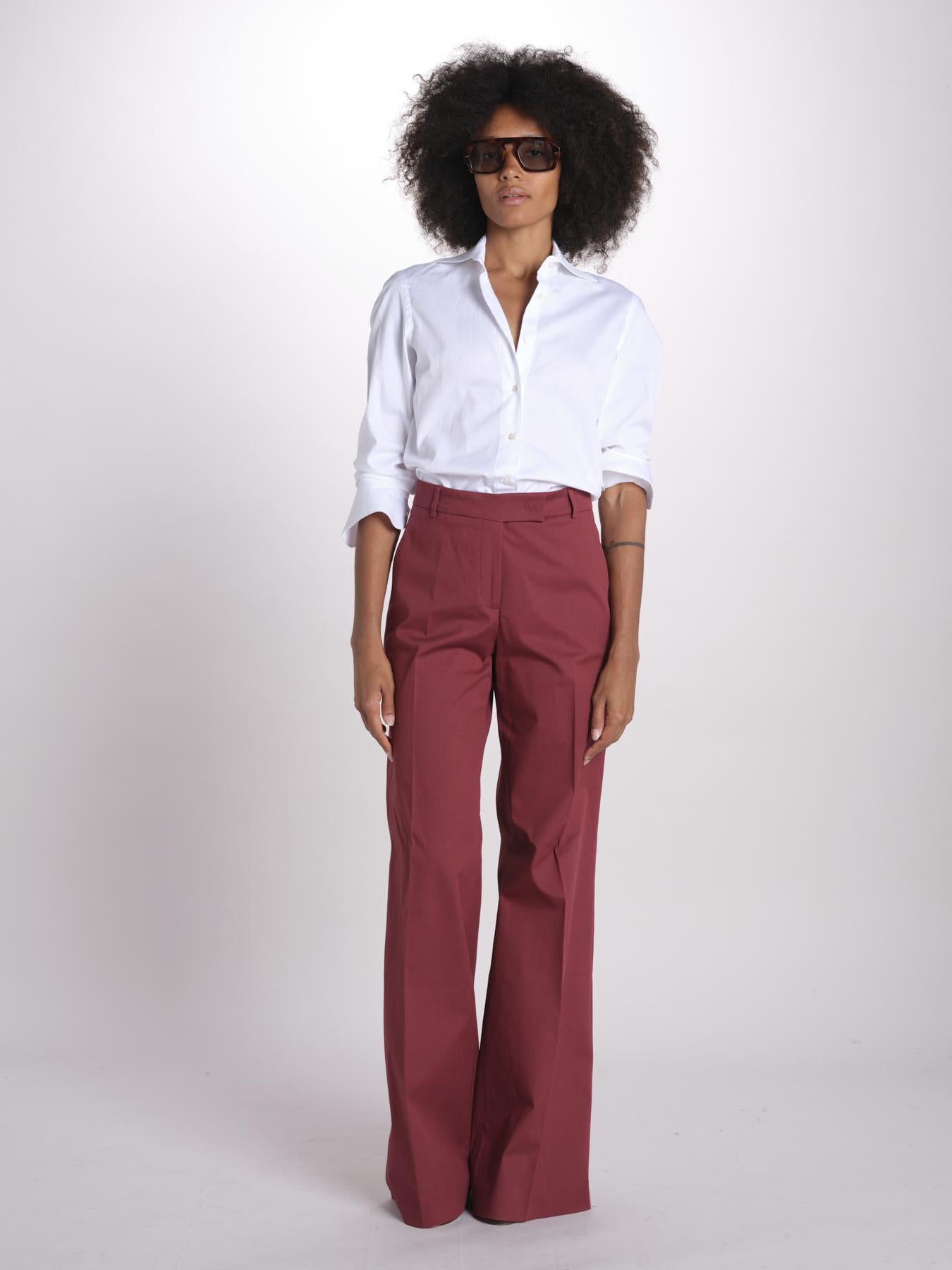 pantalone dritto in cotone MELODY 684 17025 quelledue 