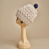 cappello tinta unita con pon pon H498 V3 exQUISITEJ 