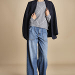 maglia girocollo con rombi CORNELIA GRIGIO tenne' 