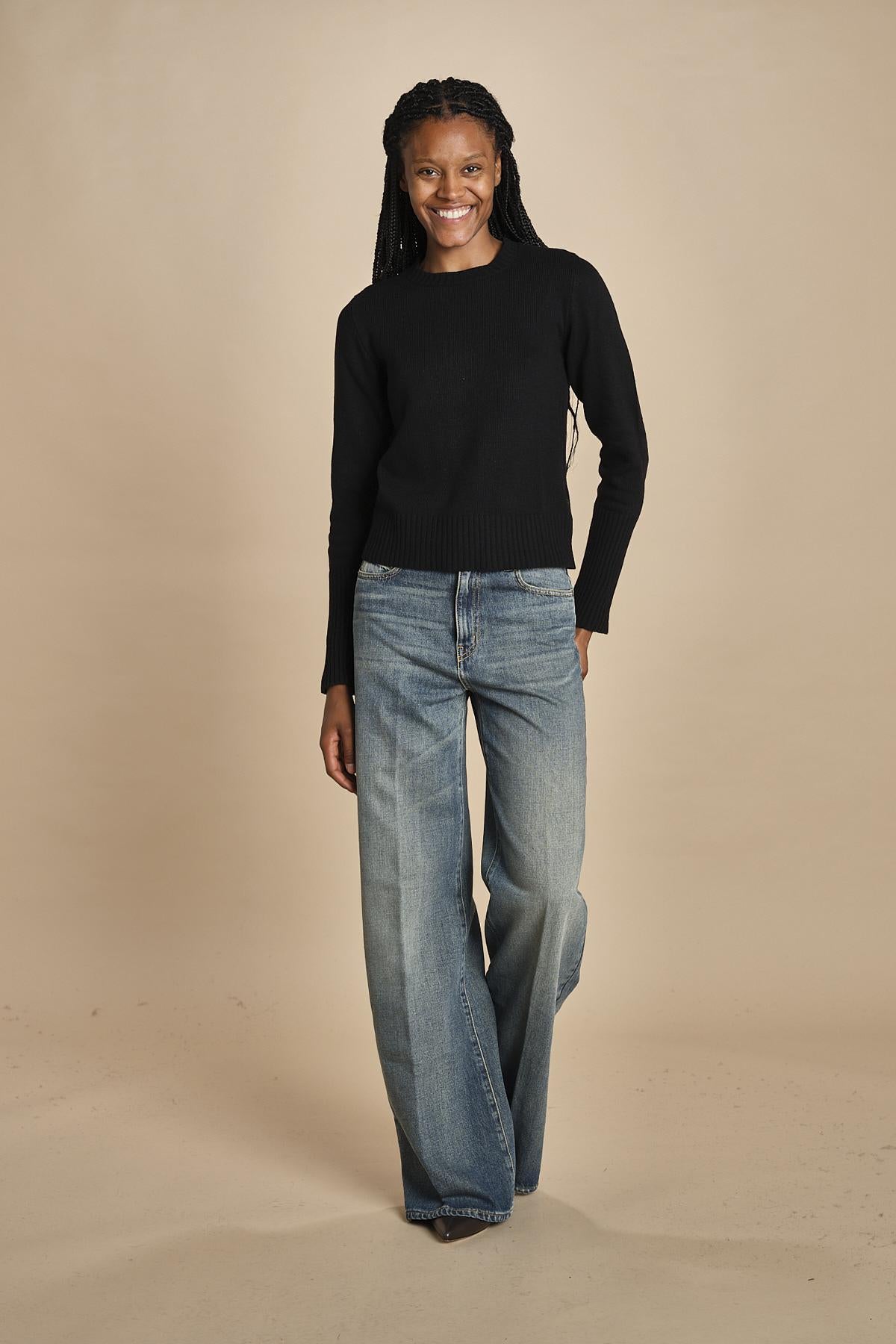 d2501005 girocollo slim by milaura. d2501005 872 NERO milaura 